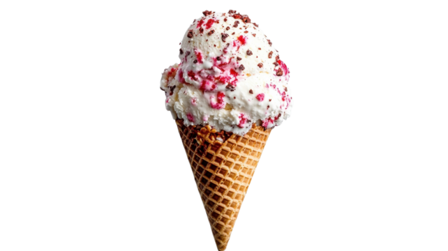 Delightful dessert melts in the sun while a joyful crowd enjoys a summer afternoon at the local park with laughter and chatter filling the air.