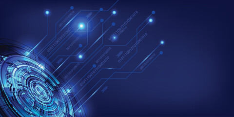 Circle Technology abstract communication hi-speed innovation concept