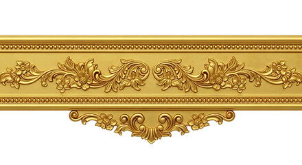 gold frame on a white background