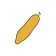 sausage isolated on white