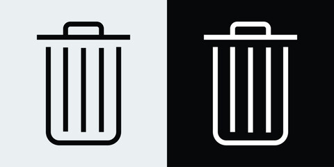 Trash icon. Delete symbol