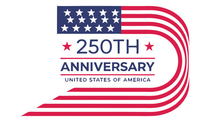 Fototapeta premium Illustration commemorating the two hundred fiftieth anniversary of the united states of america