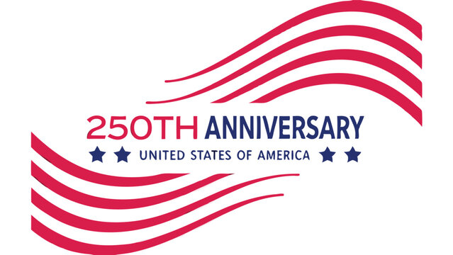 Illustration celebrating the two hundred fiftieth anniversary of the united states of america
