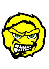 tennis face cartoon feroce gueule logo club