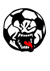 football cartoon face langue gueule dessin logo club