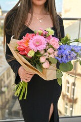 A beautiful flower bouquet created during the workshop.