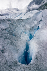 Beautiful view of the hike in Nigardsbreen glacier (Norway)



























