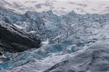 Beautiful view of the hike in Nigardsbreen glacier (Norway)


























