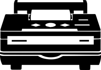 Black and White Printer Vector Icon