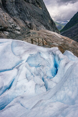 Beautiful view of the hike in Nigardsbreen glacier (Norway)


























