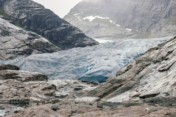 Beautiful view of the hike in Nigardsbreen glacier (Norway)


























