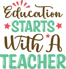 World Teacher's Day SVG Typography Design 
