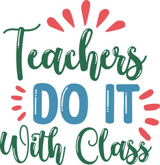 World Teacher's Day SVG Typography Design 
