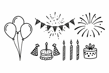 set of vector elements for design