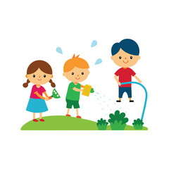 children playing soccer