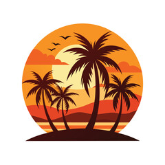 palm tree silhouette