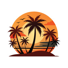 palm tree silhouette