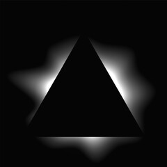 Fototapeta premium Triangle illuminate light frame