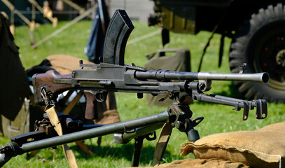 The Bren gun (Brno-Enfield) was a series of light machine guns (LMG) made by the United Kingdom in the 1930s and used in various roles until 1992.
