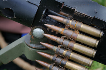 The M2 .50 caliber machine gun, also known as the Browning .50-caliber machine gun or "Ma Deuce," is a heavy machine gun designed by John Browning