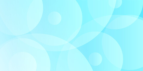 Minimalist banner background, pastel colorful, Light Blue gradations. Circle effect style geometric, abstract background. eps 10