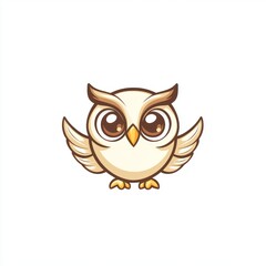Fototapeta premium Cute cartoon owl illustration (3)