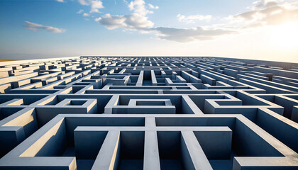 structure showcasing intricate designs against a serene sky