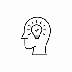 idea thought icon sign vector