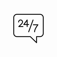 nonstop messaging service icon sign vector