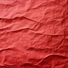 Red crumpled paper background. Texture of crumpled paper.