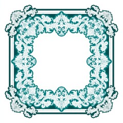 frame with floral ornament
