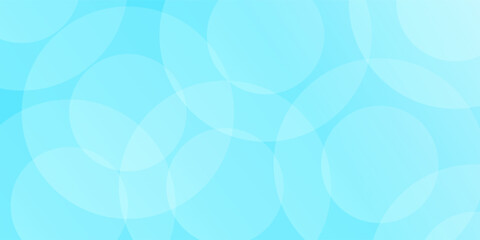 Minimalist banner background, pastel colorful, Light Blue gradations. Circle effect style geometric, abstract background. eps 10