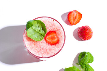Strawberry Basil Smash Drink