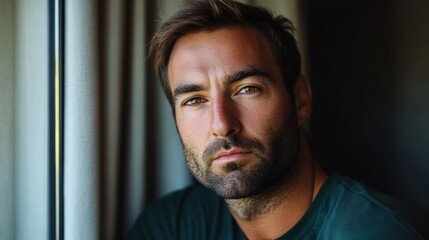 Obraz premium Close-up portrait of a man