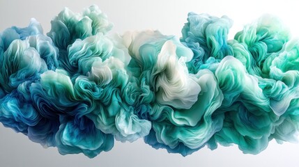 Abstract Ink Cloud Formation