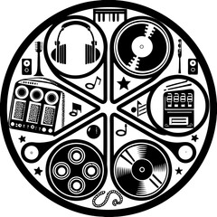 Minimal Music Icons Vector Pack for UI and Apps