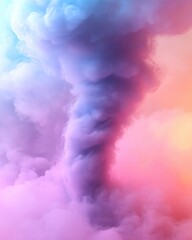 Fototapeta premium Colorful swirling clouds in vibrant hues.