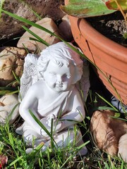 statue in the garden