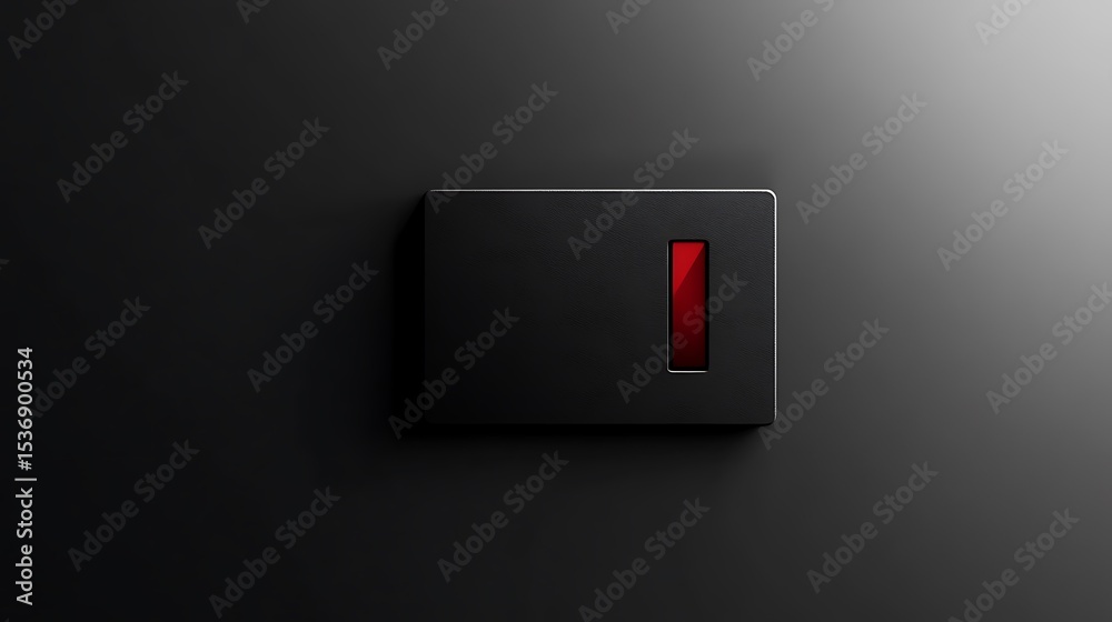 Poster rendering of a button isolated on a background