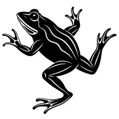 Frog Silhouette Vector Illustration