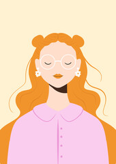 girl in a pink dress