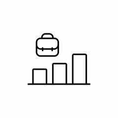 Fototapeta premium employment data icon sign vector