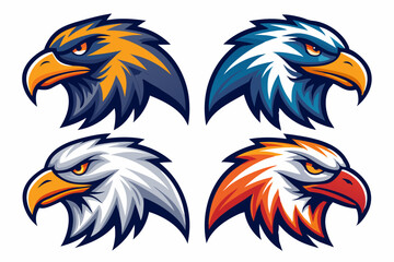 Fierce Eagle Mascot Head Set
