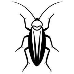Cockroach Silhouette Vector