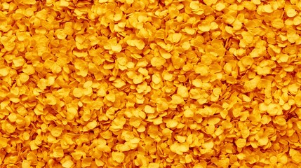 Golden Corn Flakes Cereal Texture Background Image