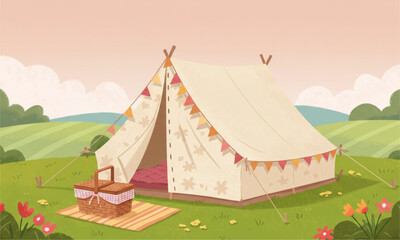 tent in the woods © Wilda