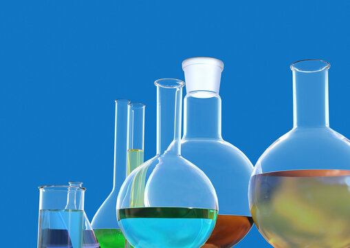 Chemistry labware, illustration