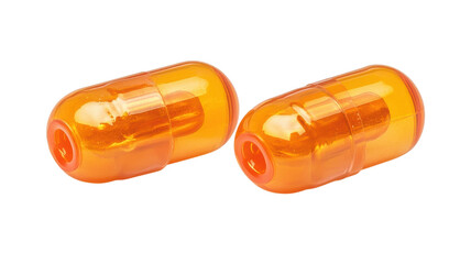 Brightly colored capsules rest gently on a smooth white surface, inviting curiosity about their purpose and contents while reflecting soft light from above.