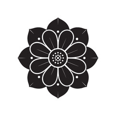 abstract flower vector illustration, eps 10 vector, icon vector