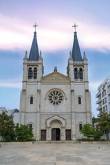 Vichy in France, thermal city, the Saint-Louis church in the center
